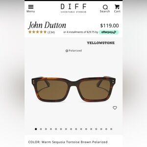 DIFF John Dutton Sunglasses - Warm Sequoia Tortoise Brown Polarized